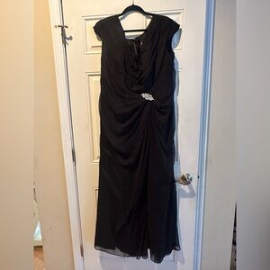 Jasmine Black Maxi Dress with Embellishment Size 20-Beautiful